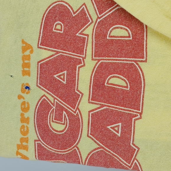 Tootsie Roll  Where's My Sugar Daddy T-shirt Yellow Size XXL 2005 - Picture 5 of 5